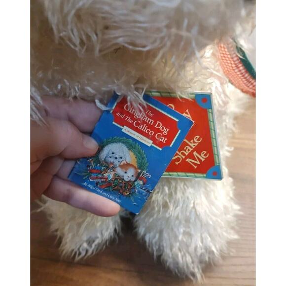 VTG ‘90 White Christmas Dog From Gingham Dog And Calico Cat Children’s Book A12 - Picture 4 of 4